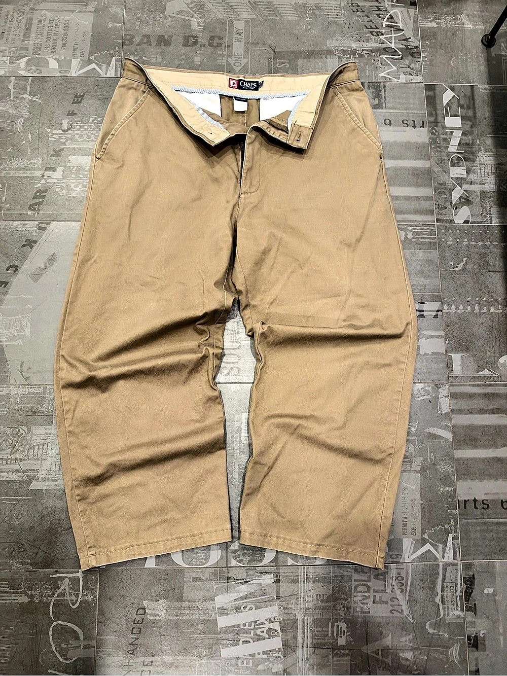 Chaps Men's Cotton Chino Pants W36 Tan